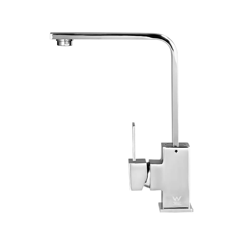 Cefito Kitchen Mixer Tap Chrome Square Swivel Basin Faucet