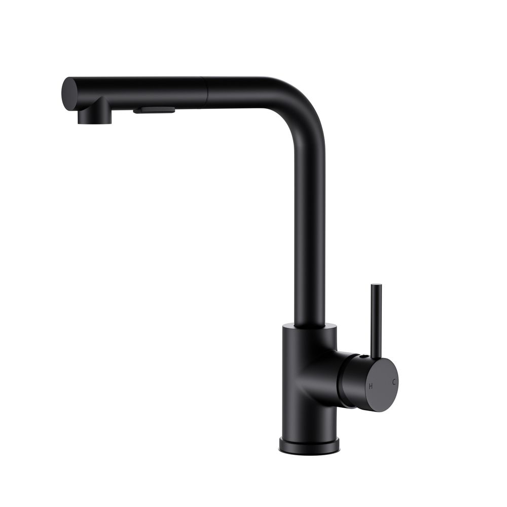 Cefito Pull Out Kitchen Mixer Tap Swivel Sink Basin Faucet Black