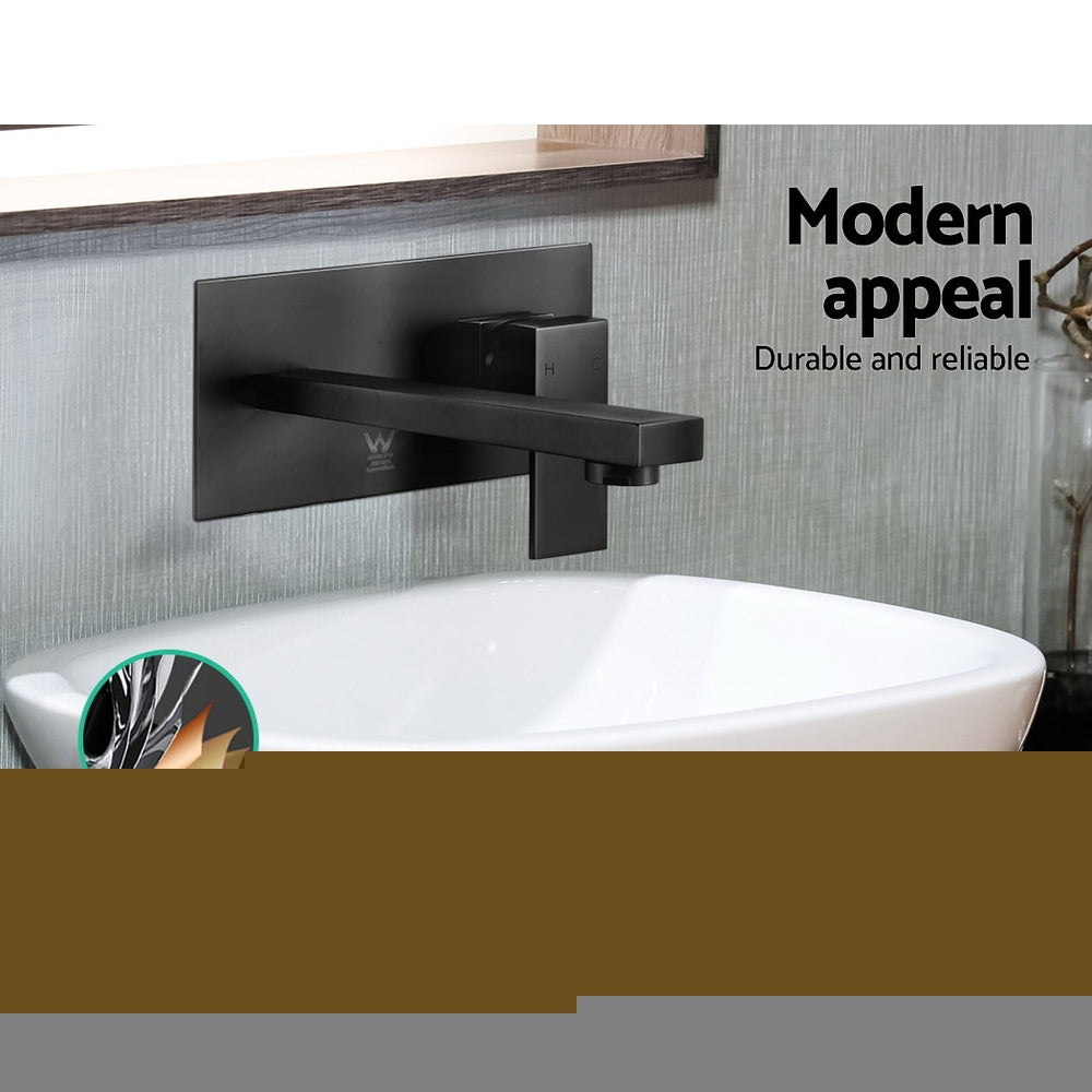 Allegra Bathroom Basin Mixer Tap Black Matte