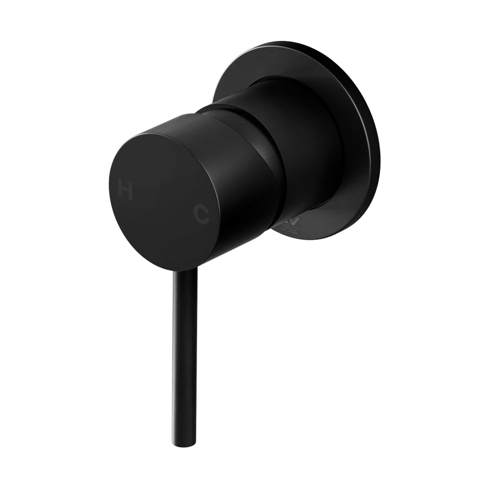 Cefito Round Brass Basin Mixer Wall Tap Black