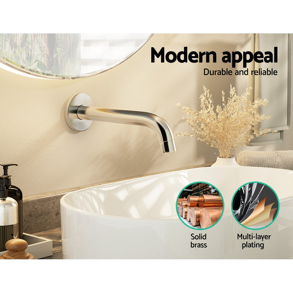 Cefito Wall Bath Tap Round Spout Chrome