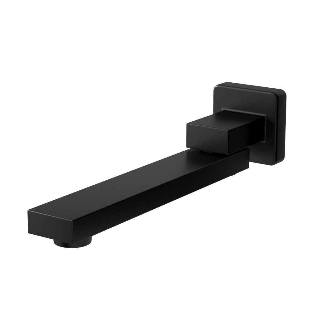 Cefito Wall Bath Spout Mixer Tap Square Swivel Black