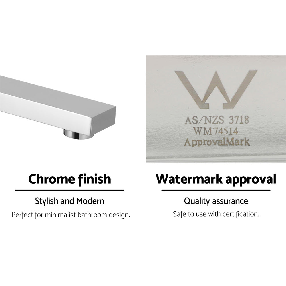 Cefito Wall Bath Tap Swivel Spout Chrome