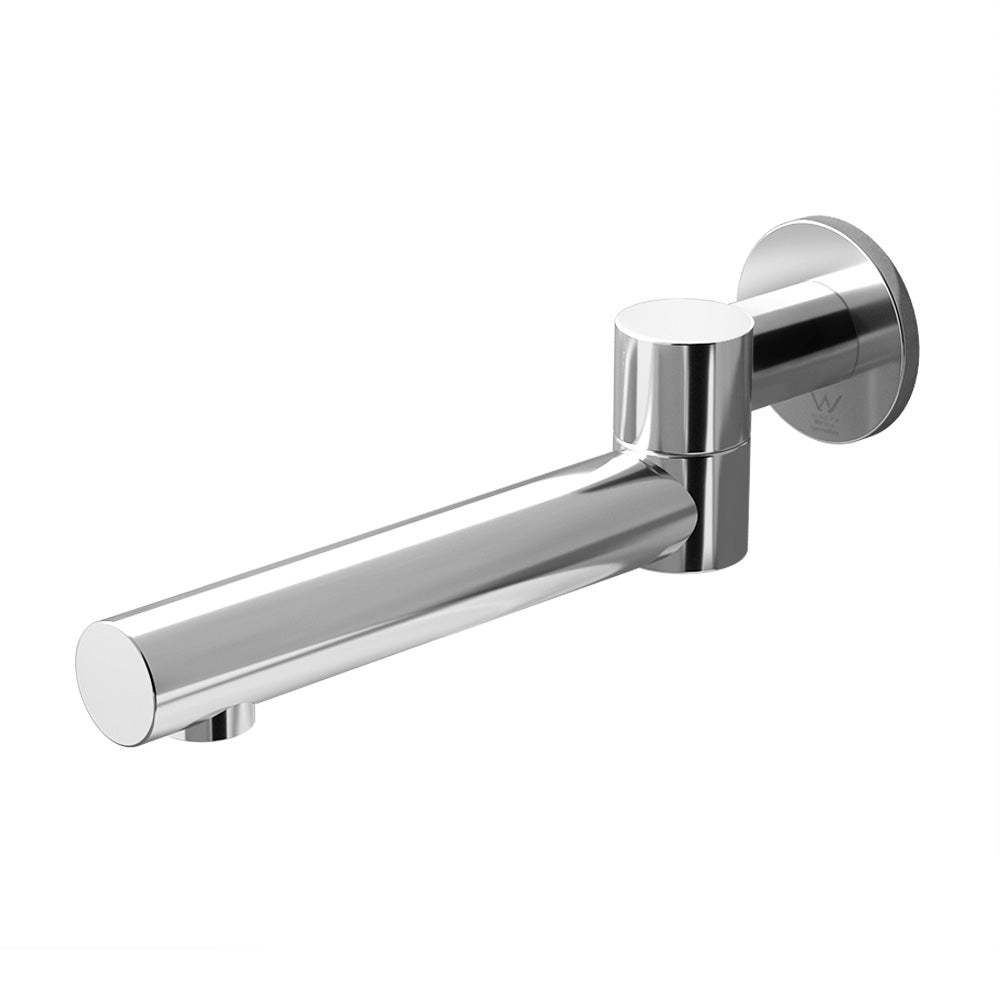 Cefito Wall Mounted Bath Spout Round Swivel Bathtub Tap Chrome