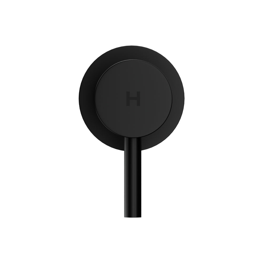 Cefito Twin Tap Wall Basin Faucet Brass Matte Black