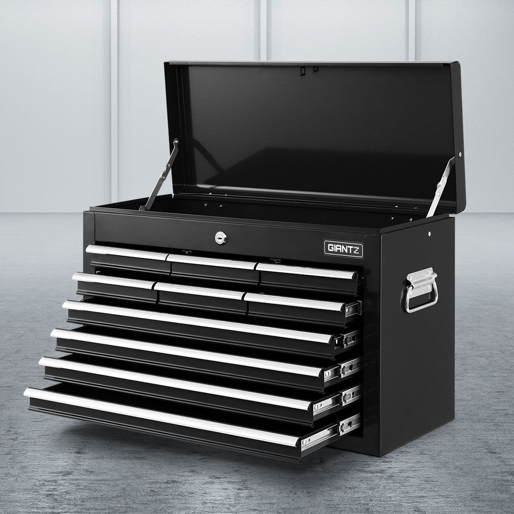 Giantz 10-Drawer Tool Chest Cabinet Black