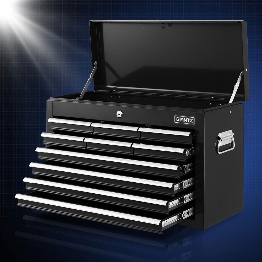 Giantz 10-Drawer Tool Chest Cabinet Black
