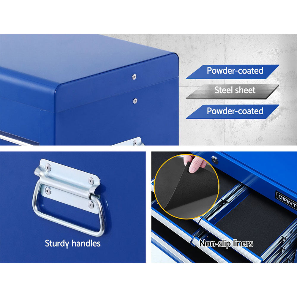 Giantz 10-Drawer Tool Box Cabinet Chest Blue