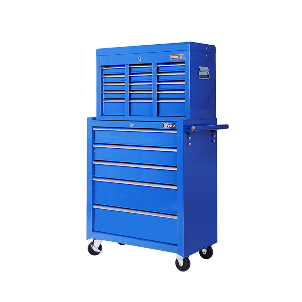 Giantz 14-Drawer Tool Trolley Cabinet Mechanic Garage Storage Blue