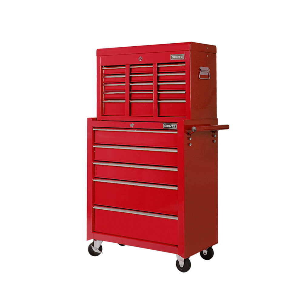 Giantz 14-Drawer Tool Cabinet Trolley Red
