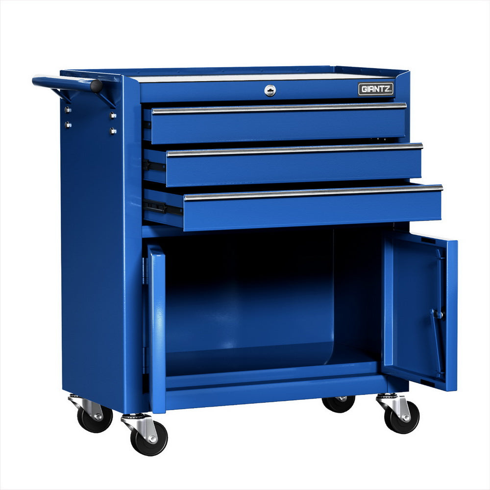 Giantz 3 Drawer Tool Cabinet Chest Blue