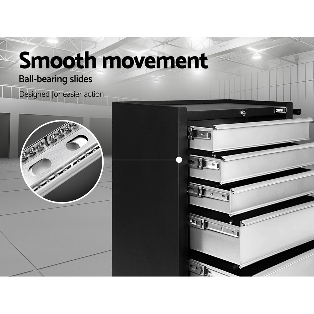 Giantz 5-Drawer Tool Trolley Cabinet Chest Grey