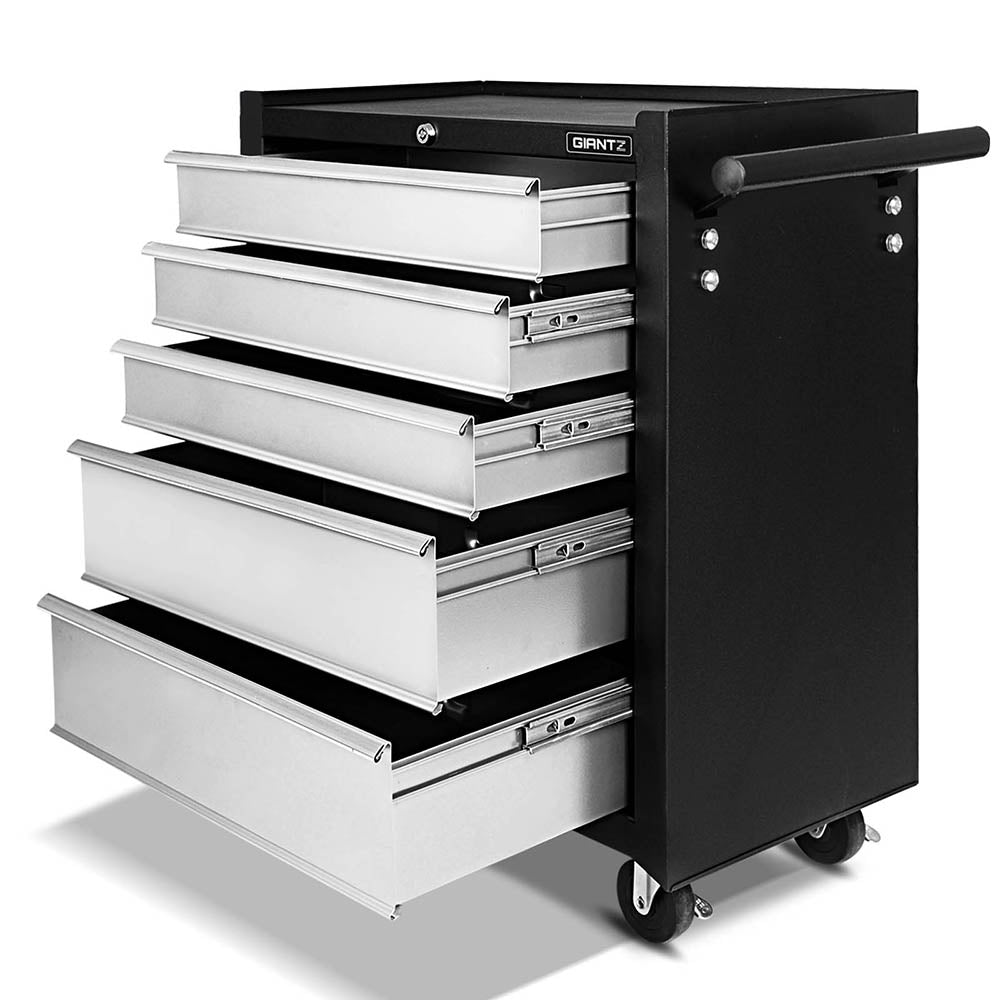 Giantz 5-Drawer Tool Trolley Cabinet Chest Grey