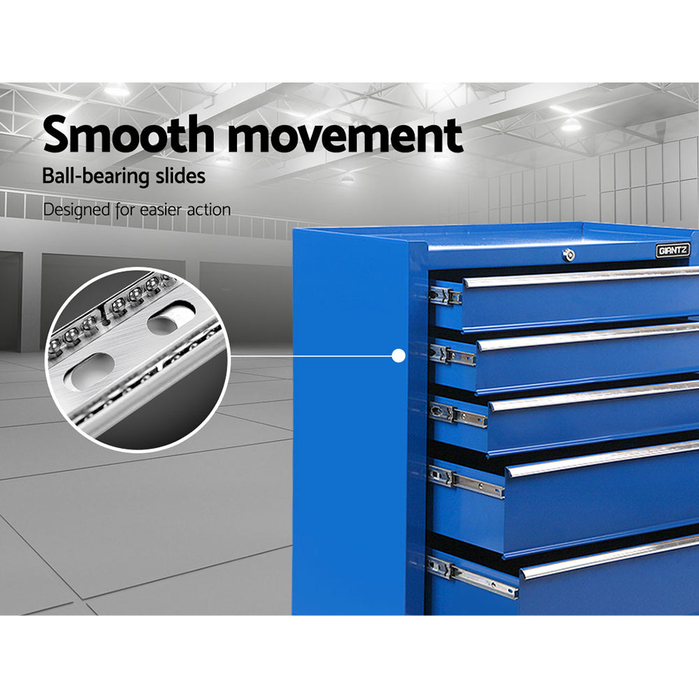 Giantz 5-Drawer Tool Trolley Cabinet Chest Blue