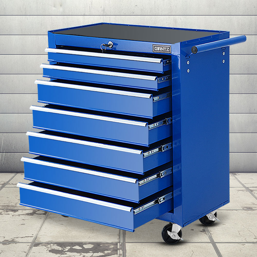 Giantz 7-Drawer Tool Trolley Cabinet Blue