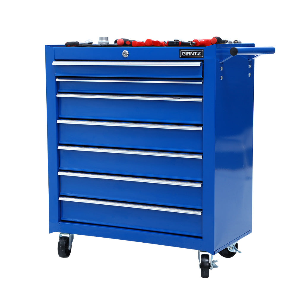Giantz 7-Drawer Tool Trolley Cabinet Blue