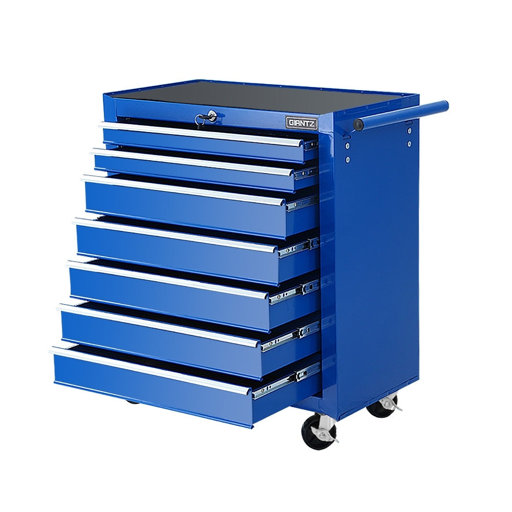 Giantz 7-Drawer Tool Trolley Cabinet Blue
