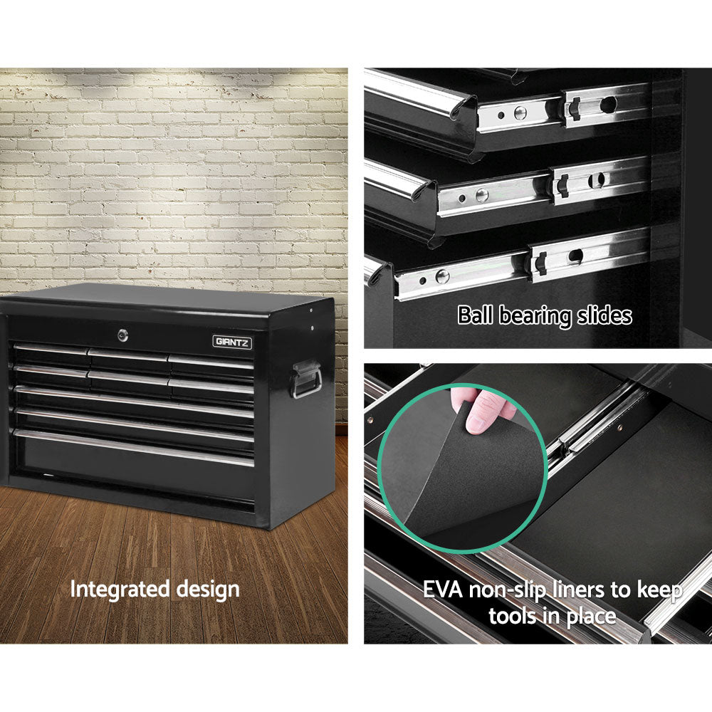 Giantz 9-Drawer Tool Chest Cabinet Organiser Black