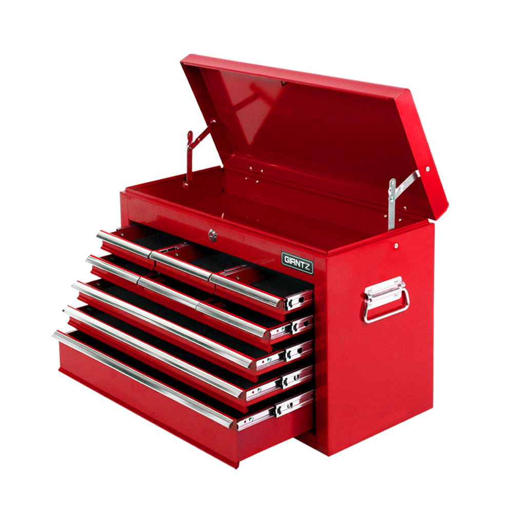 Giantz 9 Drawer Tool Box Cabinet Chest Red