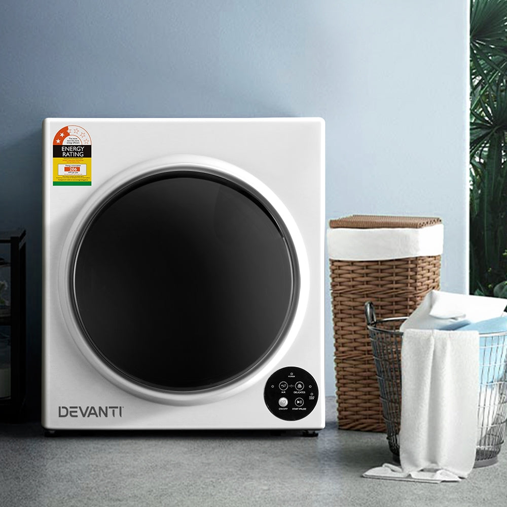 Devanti 5kg Tumble Dryer Fully Automatic Black