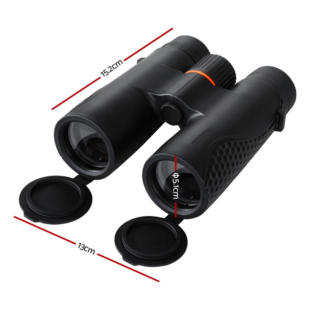 HD 12x42 Binoculars Black Water-Resistant Camping Concert