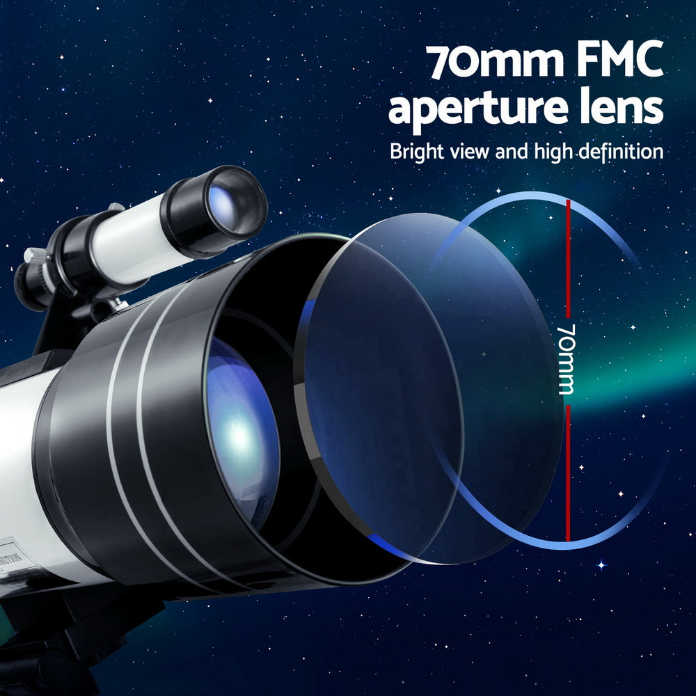 HD 150X Astronomy Telescope Portable with Tripod for Kids & Adults