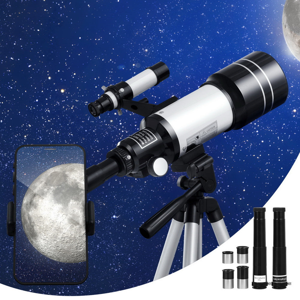 HD 150X Astronomy Telescope Portable with Tripod for Kids & Adults