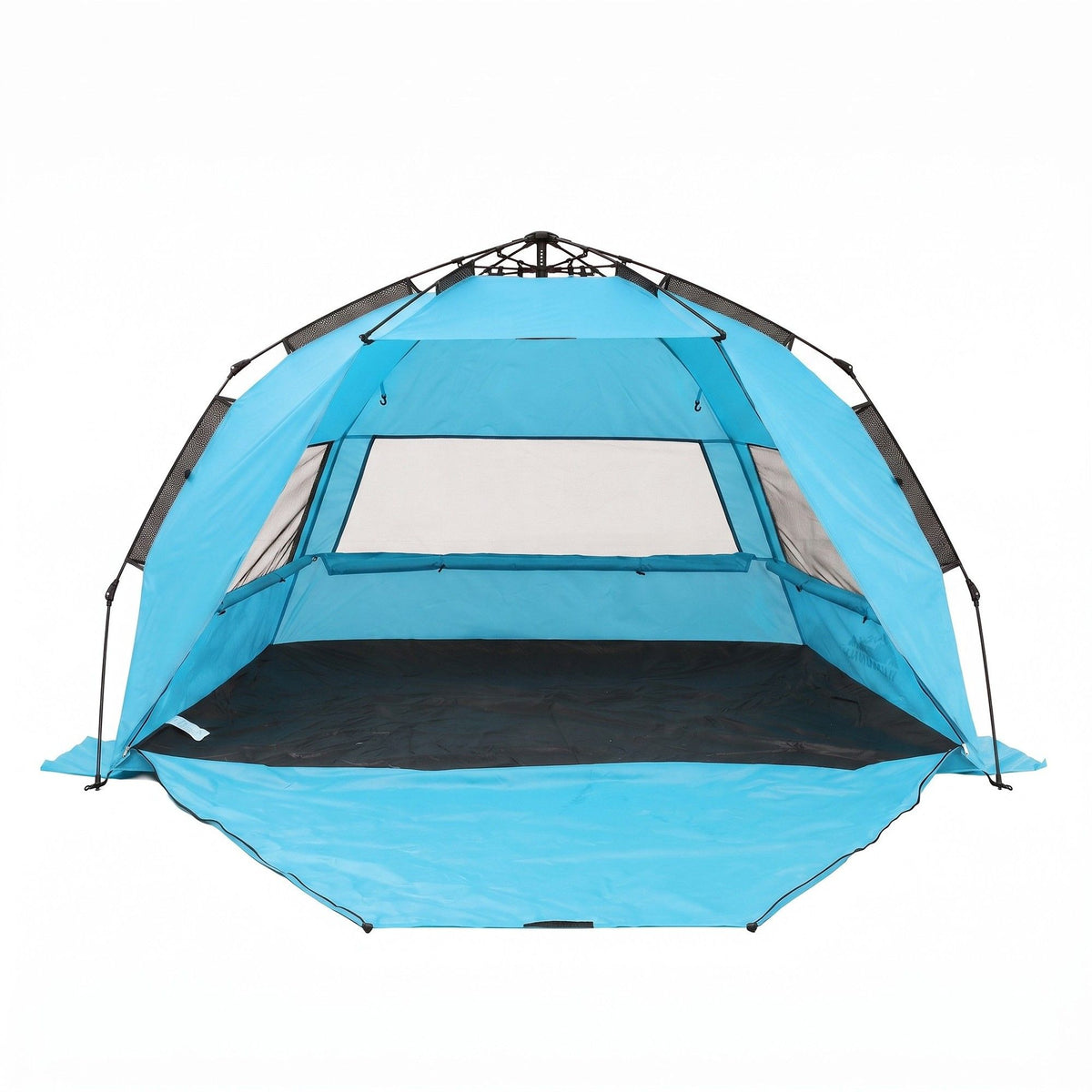Weisshorn Beach Tent 3-4 Person Pop Up Sun Shade Blue