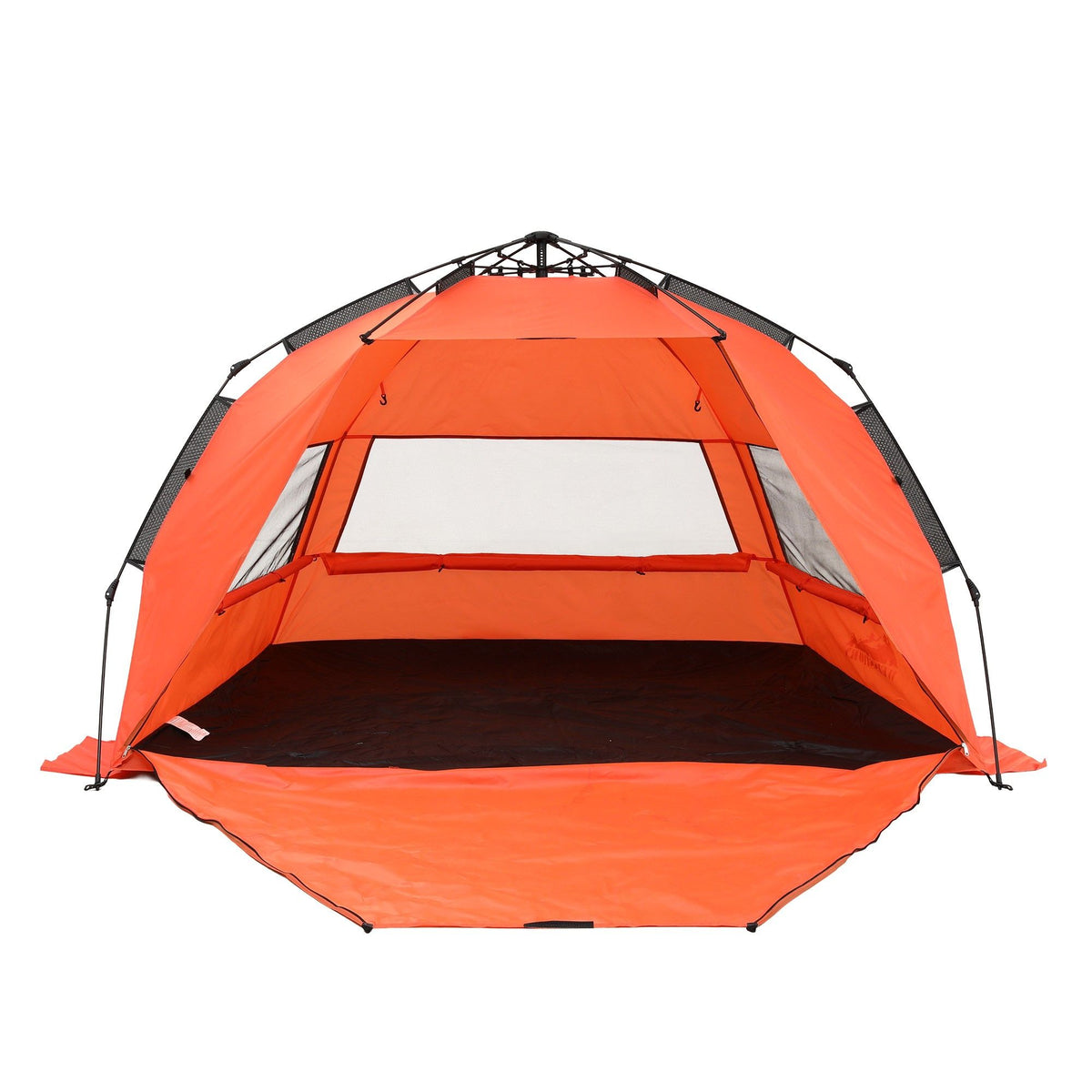 Weisshorn Beach Tent 3-4 Person Pop Up Sun Shade UPF 50+ Orange