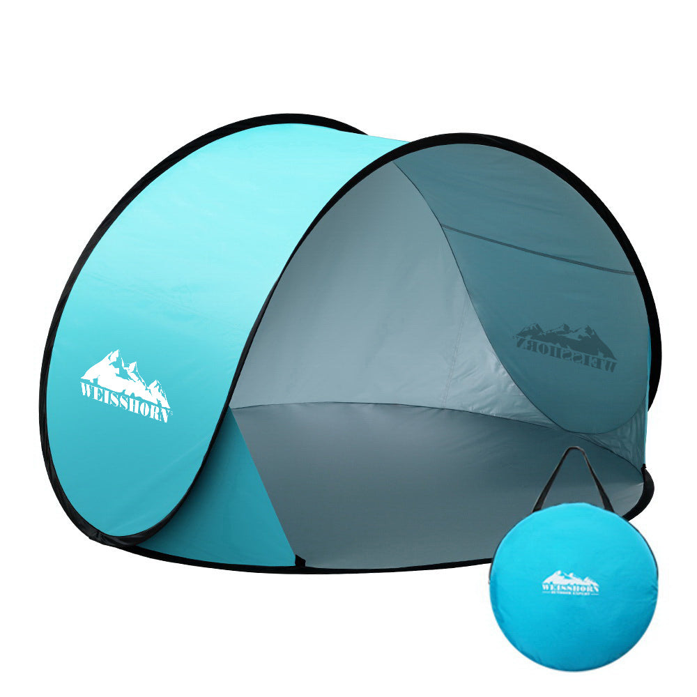 Weisshorn Pop Up Beach Tent 3 Person Camping Sun Shade Shelter