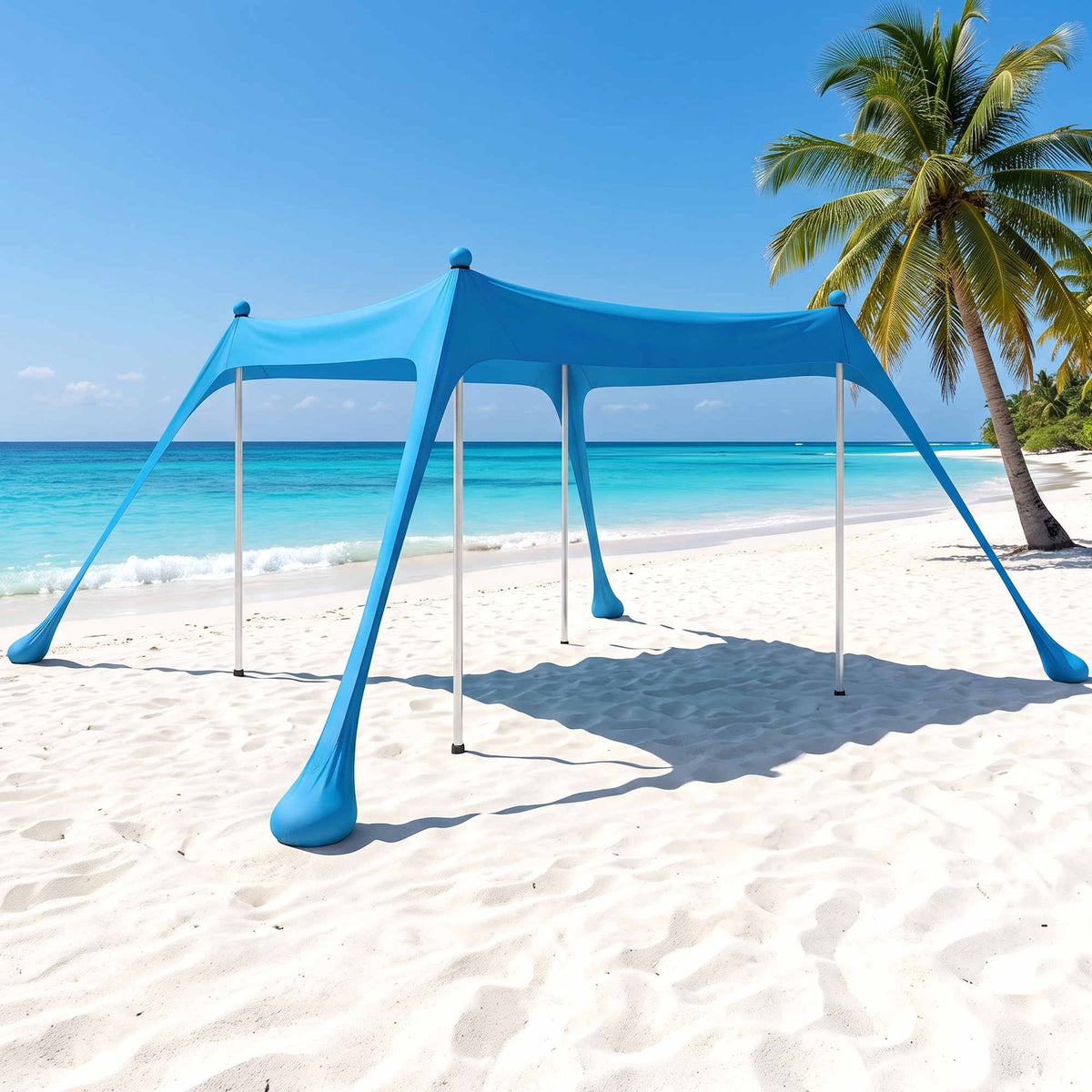 Weisshorn Beach Tent Sun Shelter 300x300cm UPF 50+ for 8 Persons