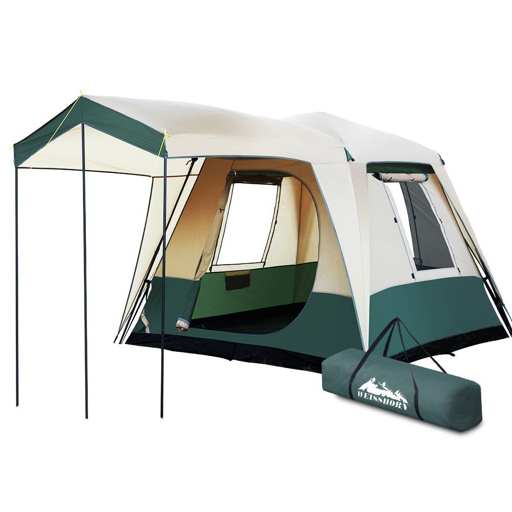 Weisshorn 4-Person Dome Tent Instant Pop-Up Green
