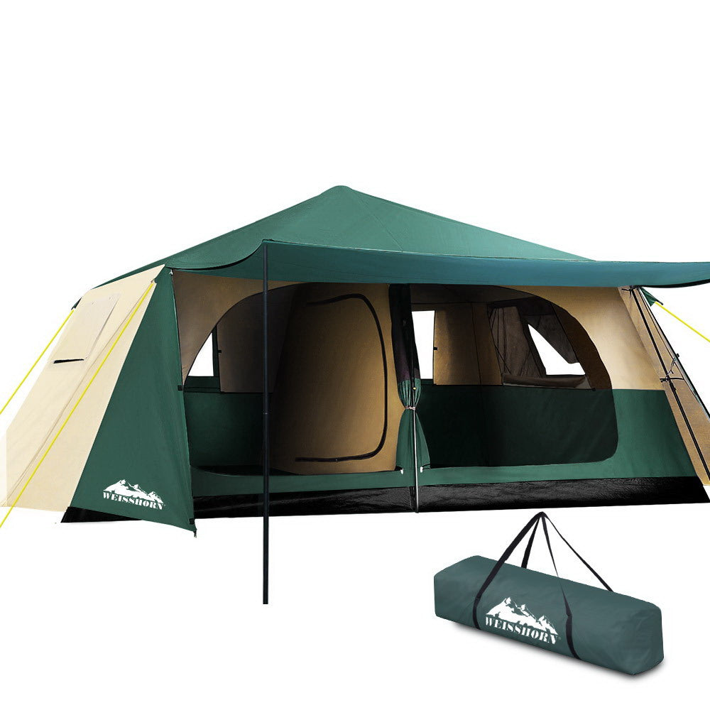 Weisshorn 8-Person Dome Camping Tent Instant Up Green