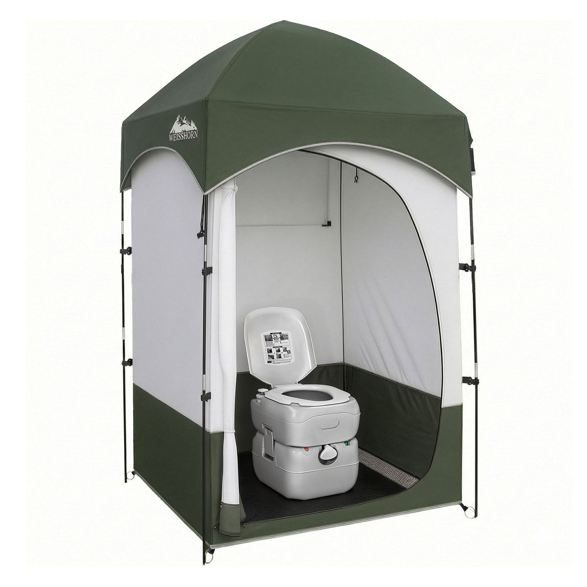 Weisshorn 22L Portable Camping Toilet and Shower Tent Set