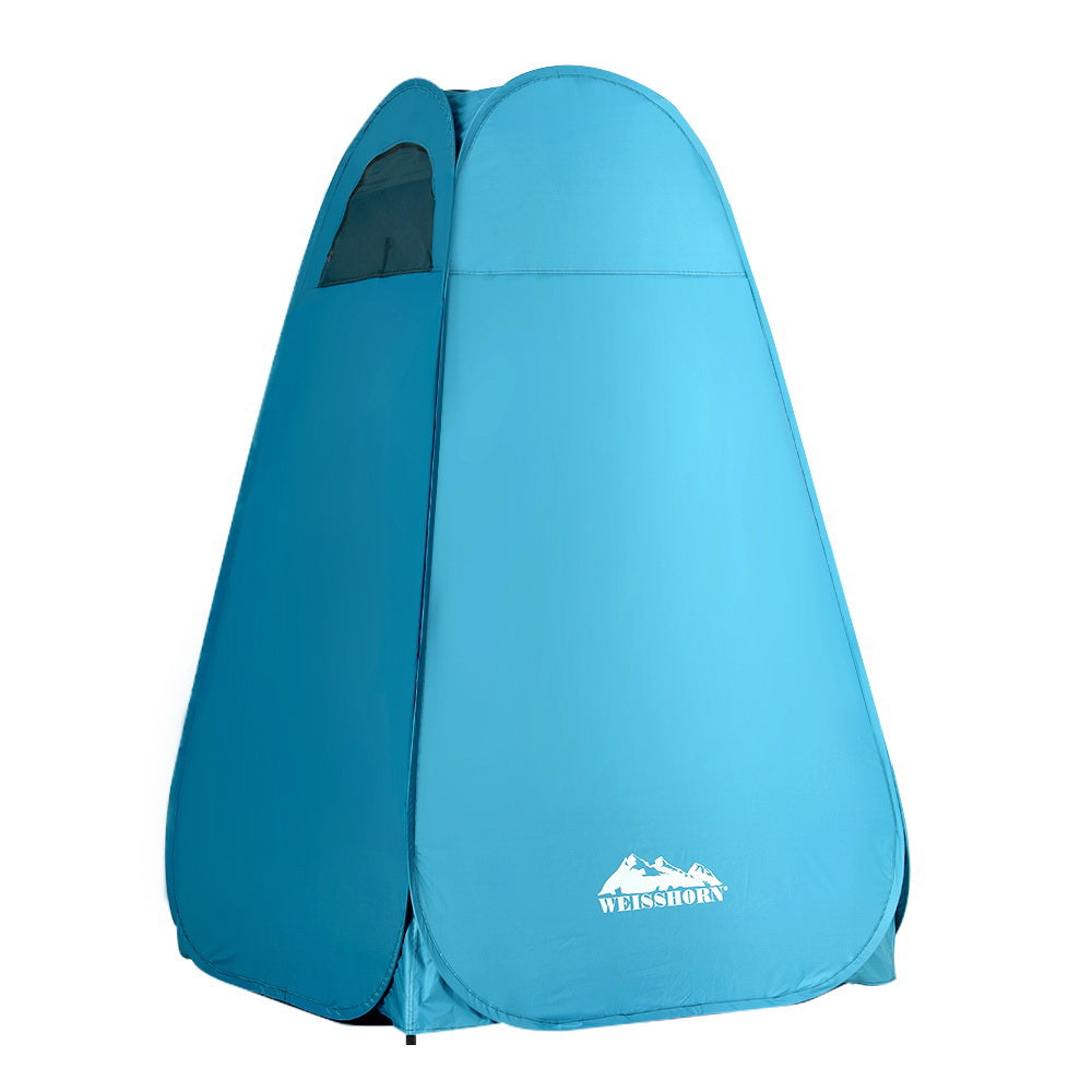 Weisshorn Pop-Up Camping Shower Tent Blue