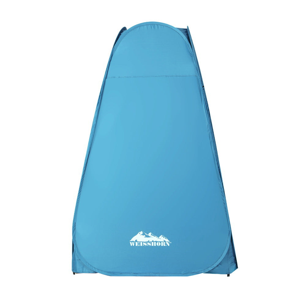 Weisshorn Pop-Up Camping Shower Tent Blue