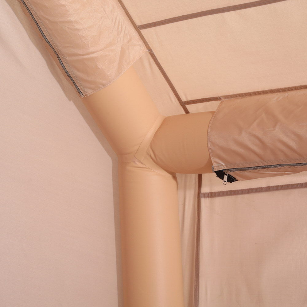 Weisshorn 6-Person Inflatable Beach Tent Brown