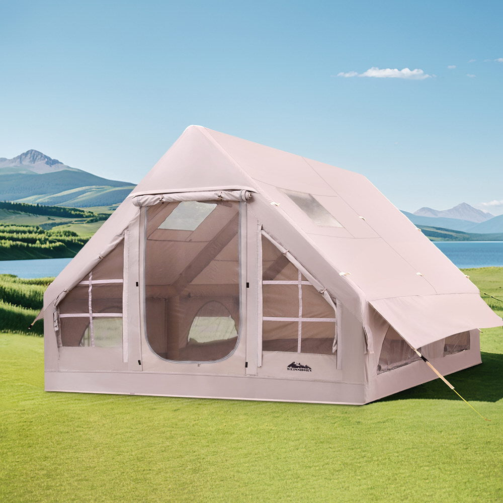 Weisshorn 6-Person Inflatable Beach Tent Brown