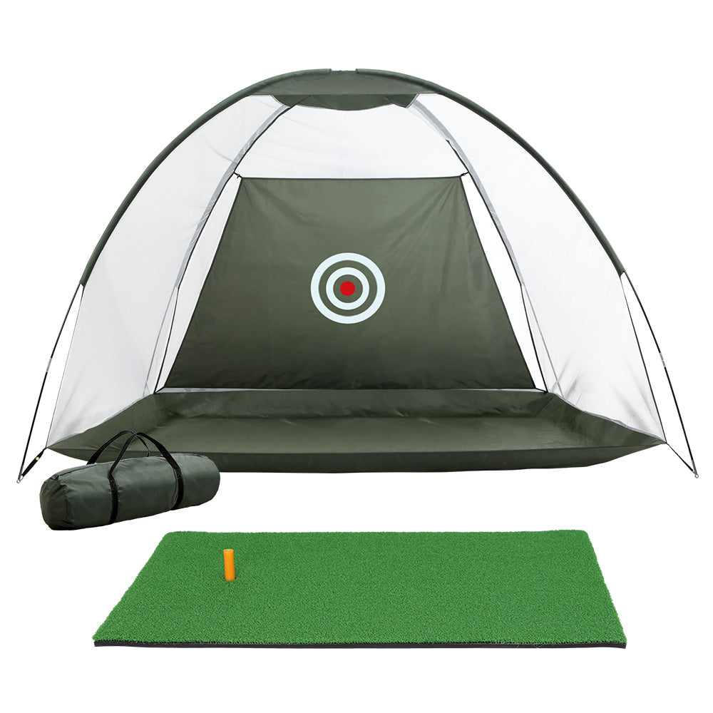 Everfit 3M Golf Practice Net and Mat Set, Driving Target, Green