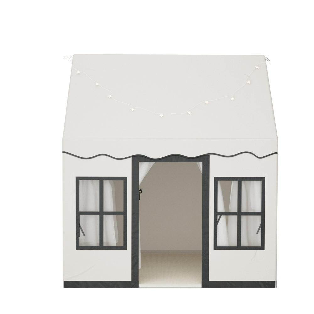 Keezi Kids Playhouse Castle Tent with Star Lights White