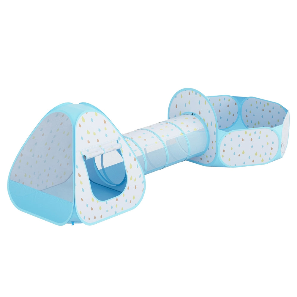 Keezi 3-in-1 Kids Play Tent Pop Up Blue