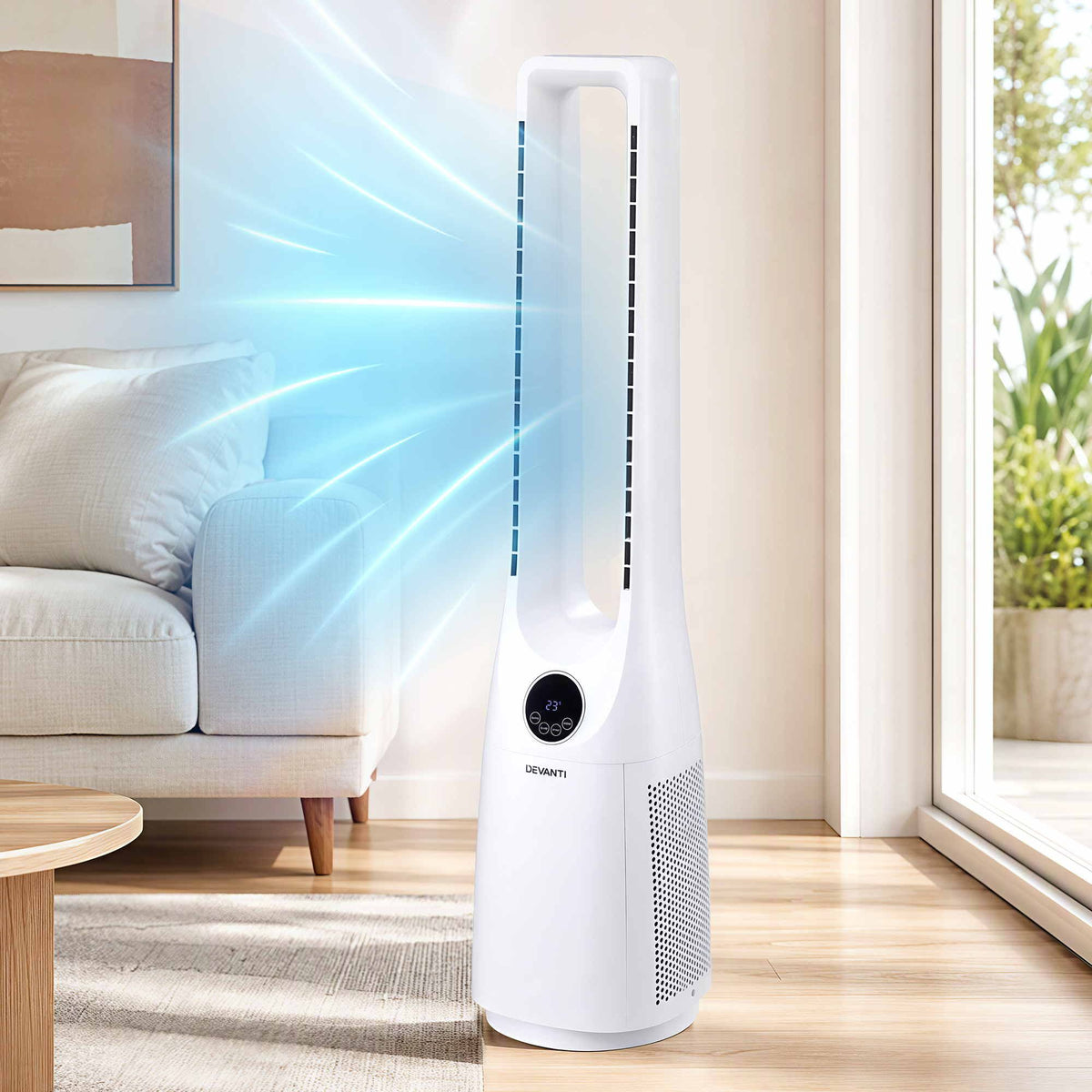 Devanti Bladeless Tower Fan 100cm with Remote Control