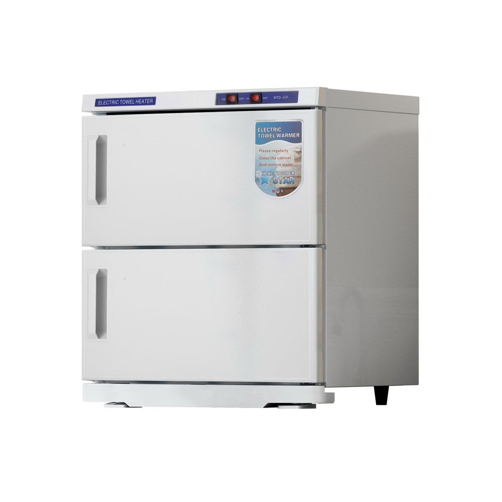 Devanti 32L Towel Warmer UV Steriliser Heater Cabinet White