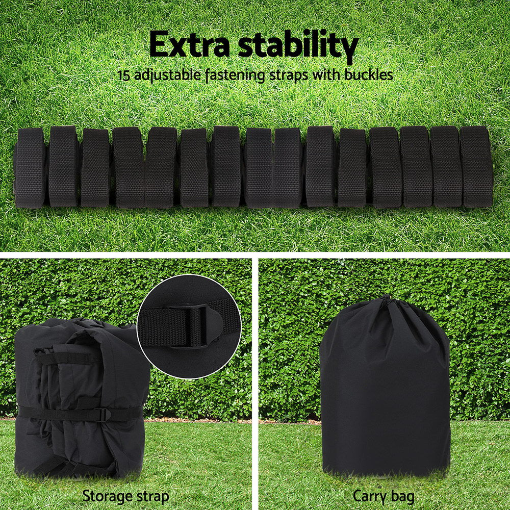 Seamanship 25-27ft Boat Cover Trailerable Heavy Duty Black 600D