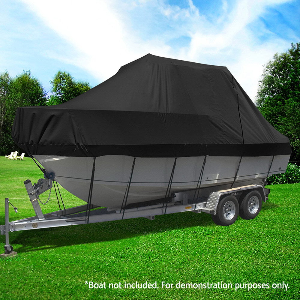 Seamanship 25-27ft Boat Cover Trailerable Heavy Duty Black 600D