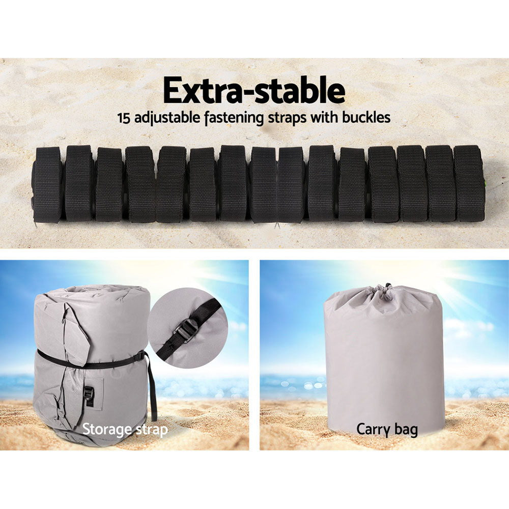 Seamanship 25-27ft Boat Cover Trailerable 600D Heavy Duty Grey