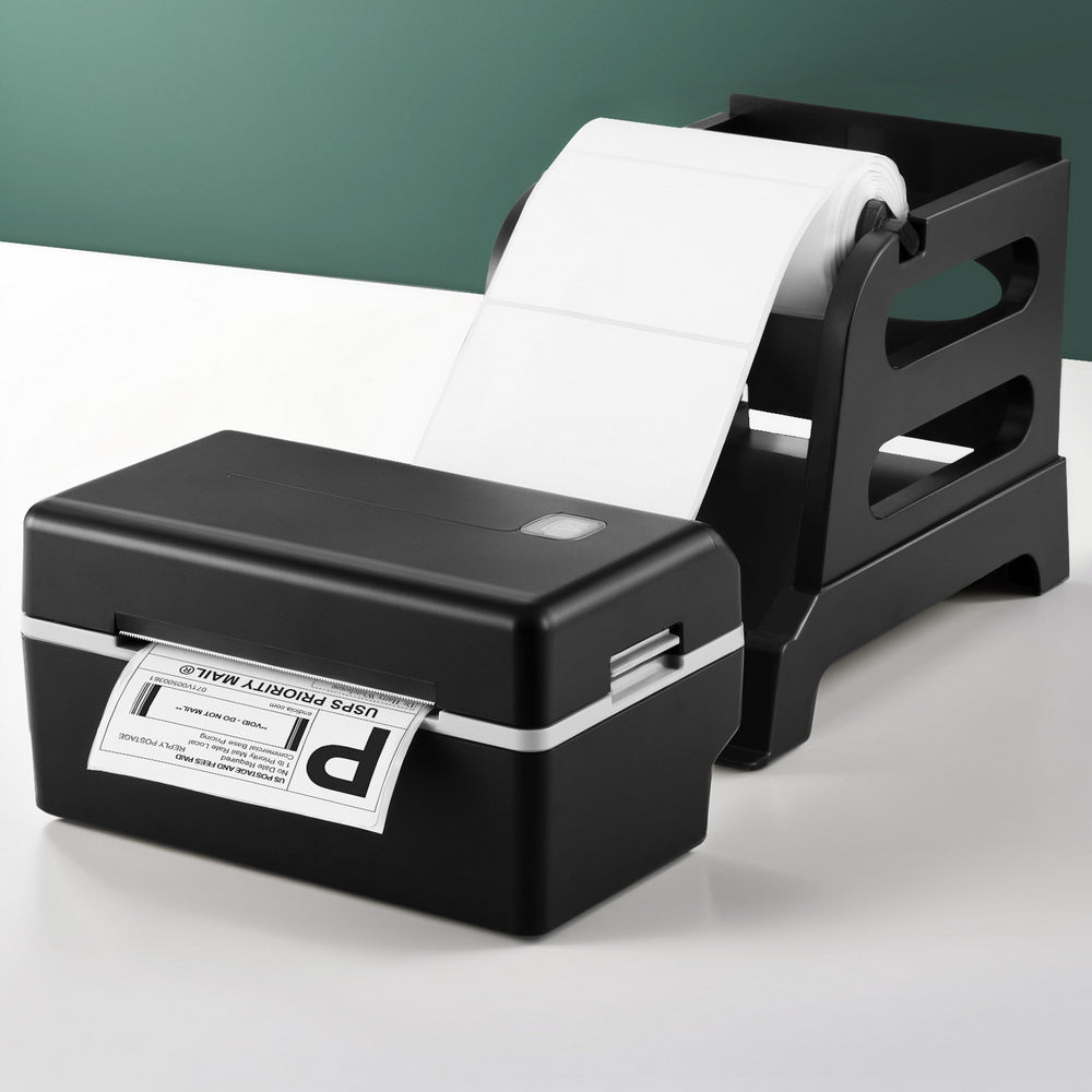 Thermal USB Label Printer with Stand 203dpi High-Speed