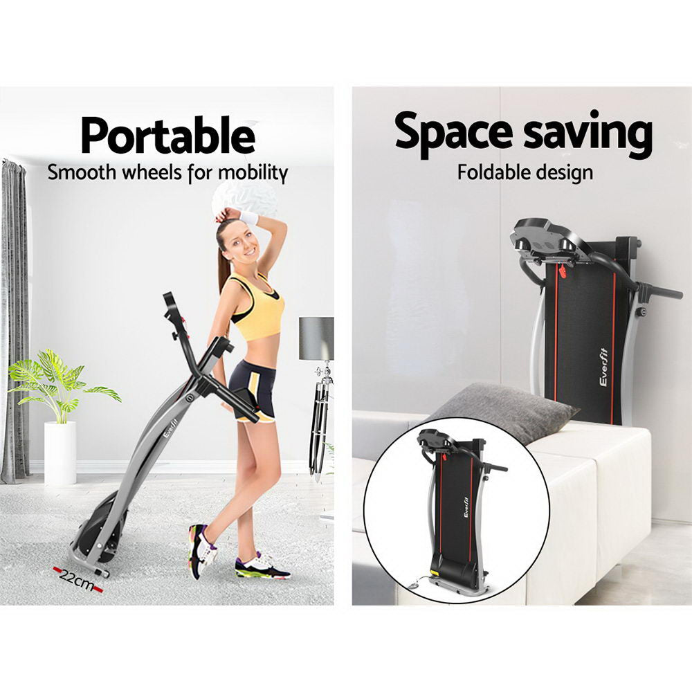Everfit Foldable Electric Treadmill Home Gym Fitness 340mm