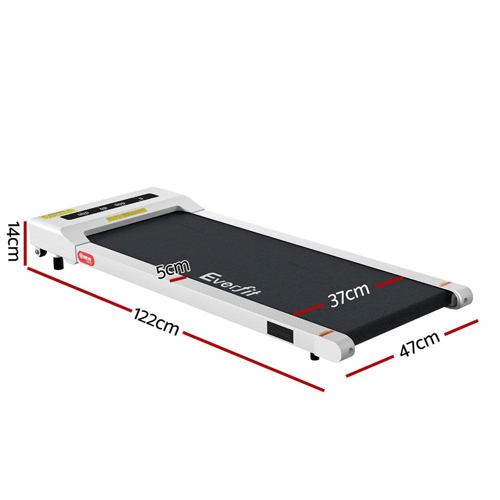 Everfit 360mm Electric Walking Pad Treadmill White