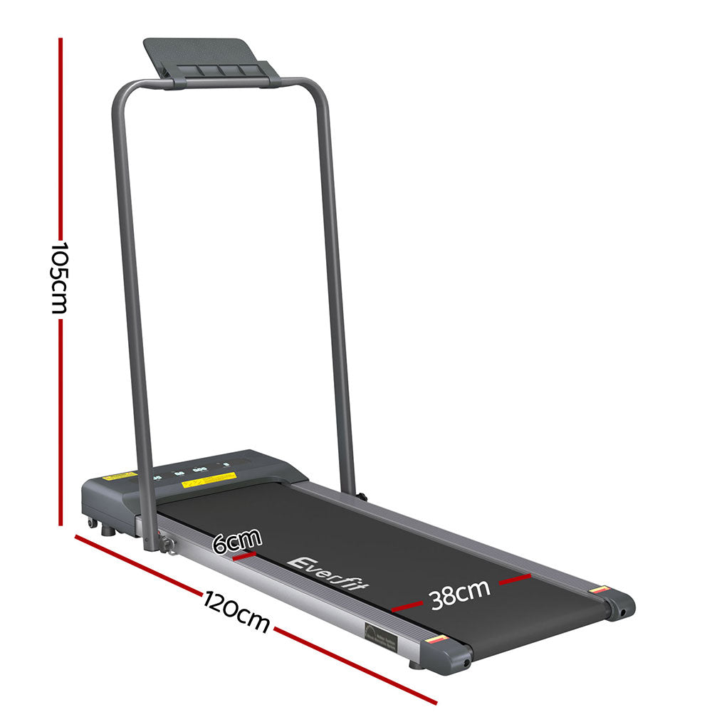 Everfit 380mm Electric Walking Pad Treadmill Grey